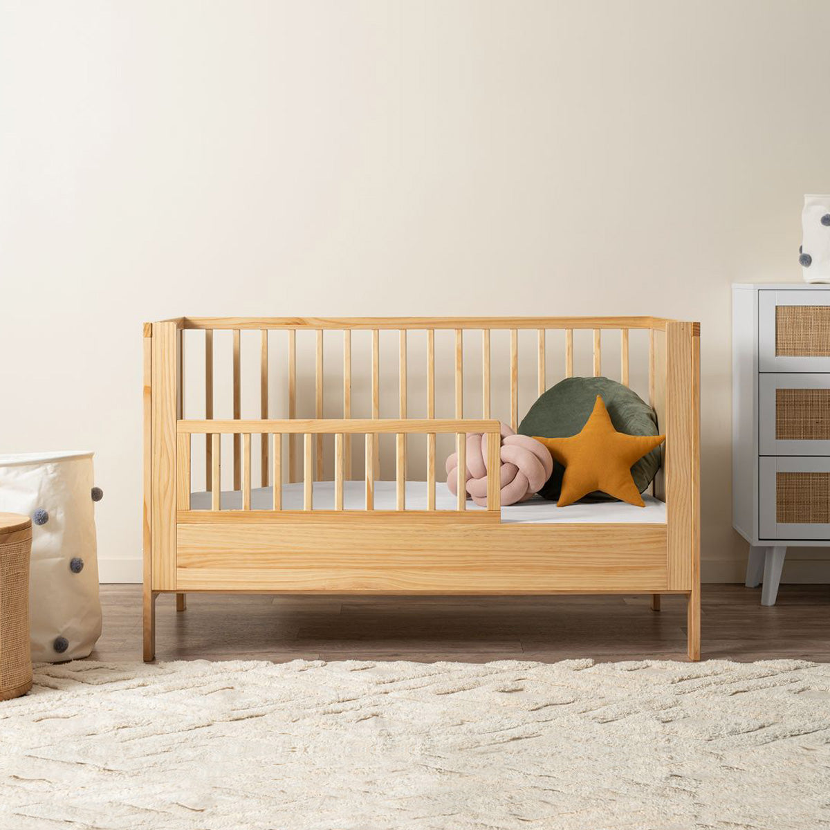 Aspiring Cot Toddler Bed Half Frame - Natural