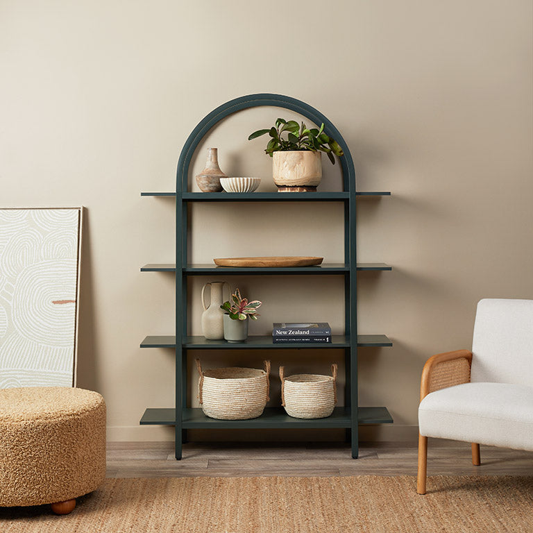 Alfie Arched Shelves - Green