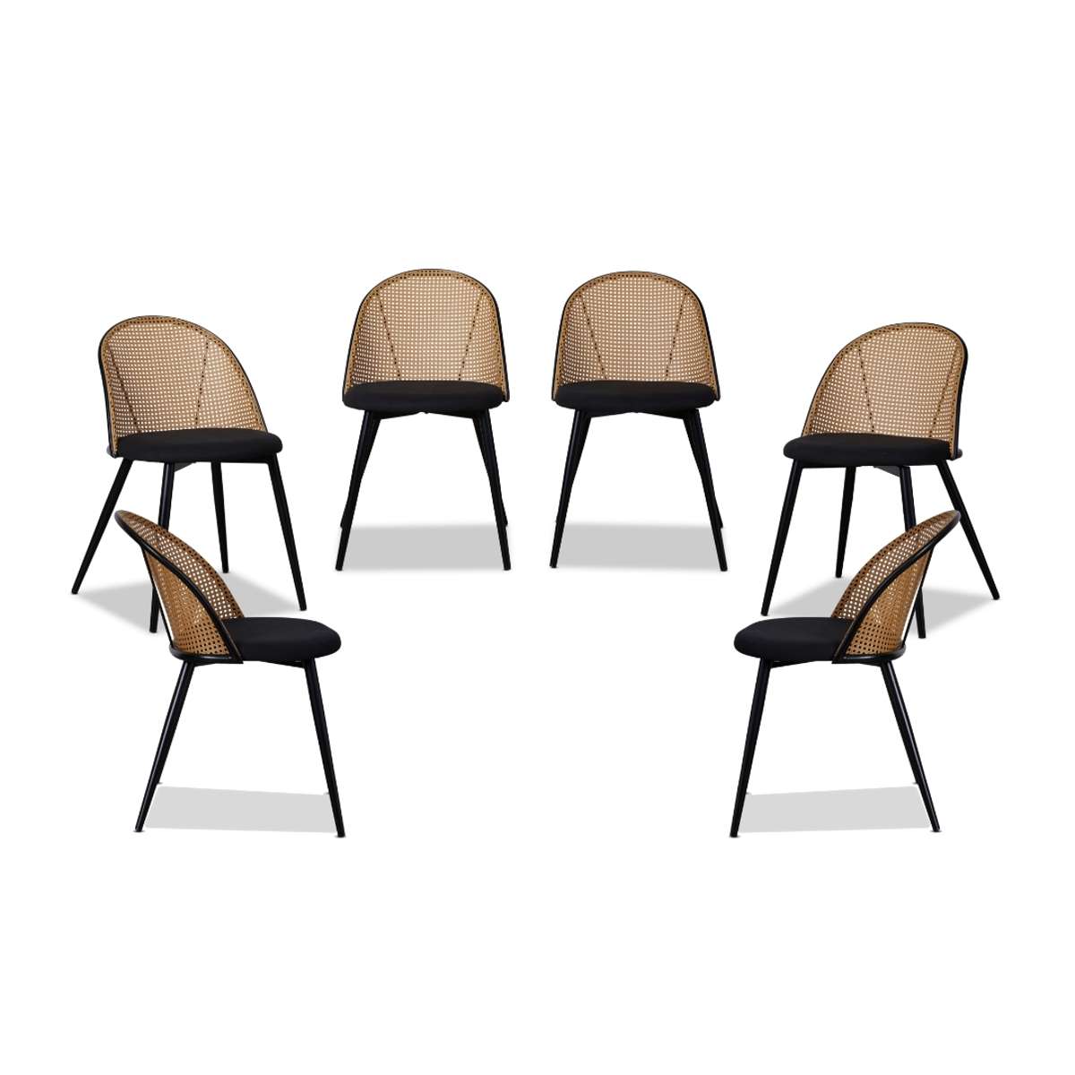 Avila Dining Chair - Black Set of Six Bundle - Mocka New Zealand