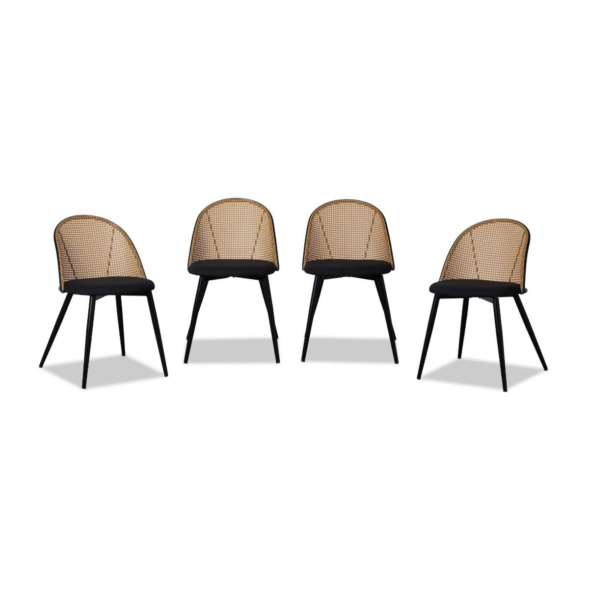 Avila Dining Chair - Black Set of Four Bundle - Mocka New Zealand