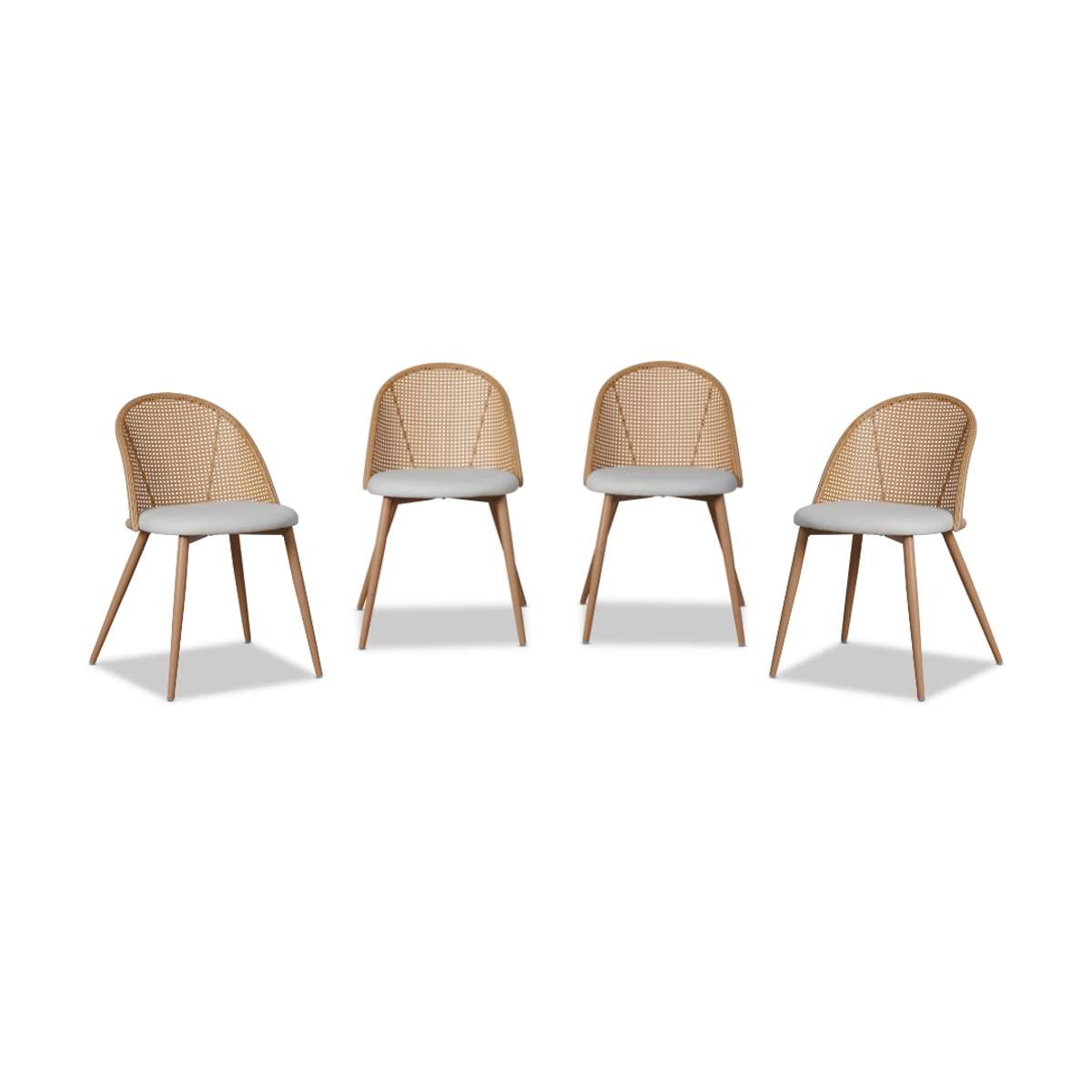 Avila Dining Chair - Natural Set of Four Bundle - Mocka New Zealand