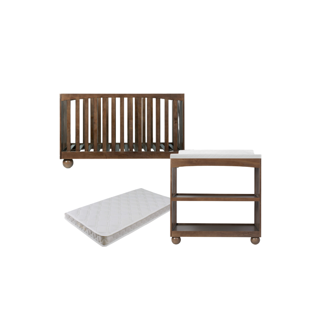 Blake Almond Four Piece Nursery Furniture Set - Mocka New Zealand