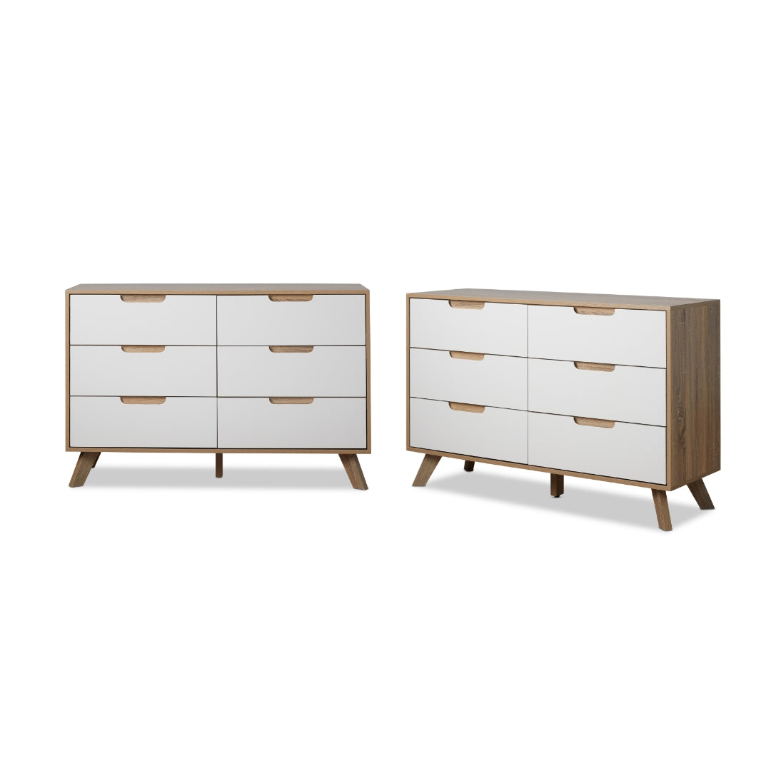 Chelsea Six Drawer - Wide Bundle - Mocka New Zealand