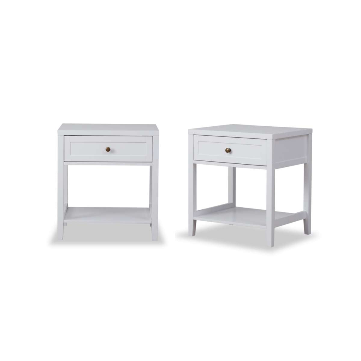 Cove Bedside Table - White Bundle - Mocka New Zealand