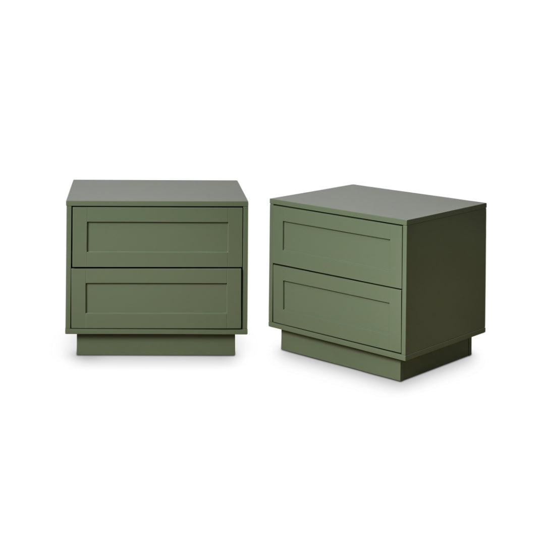 Eros Bedside Table - Sage Green Bundle - Mocka New Zealand