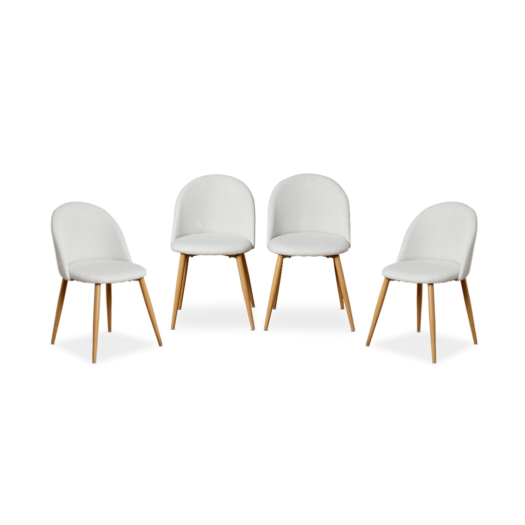 Londyn Dining Chairs - Natural Set of Four Bundle - Mocka New Zealand