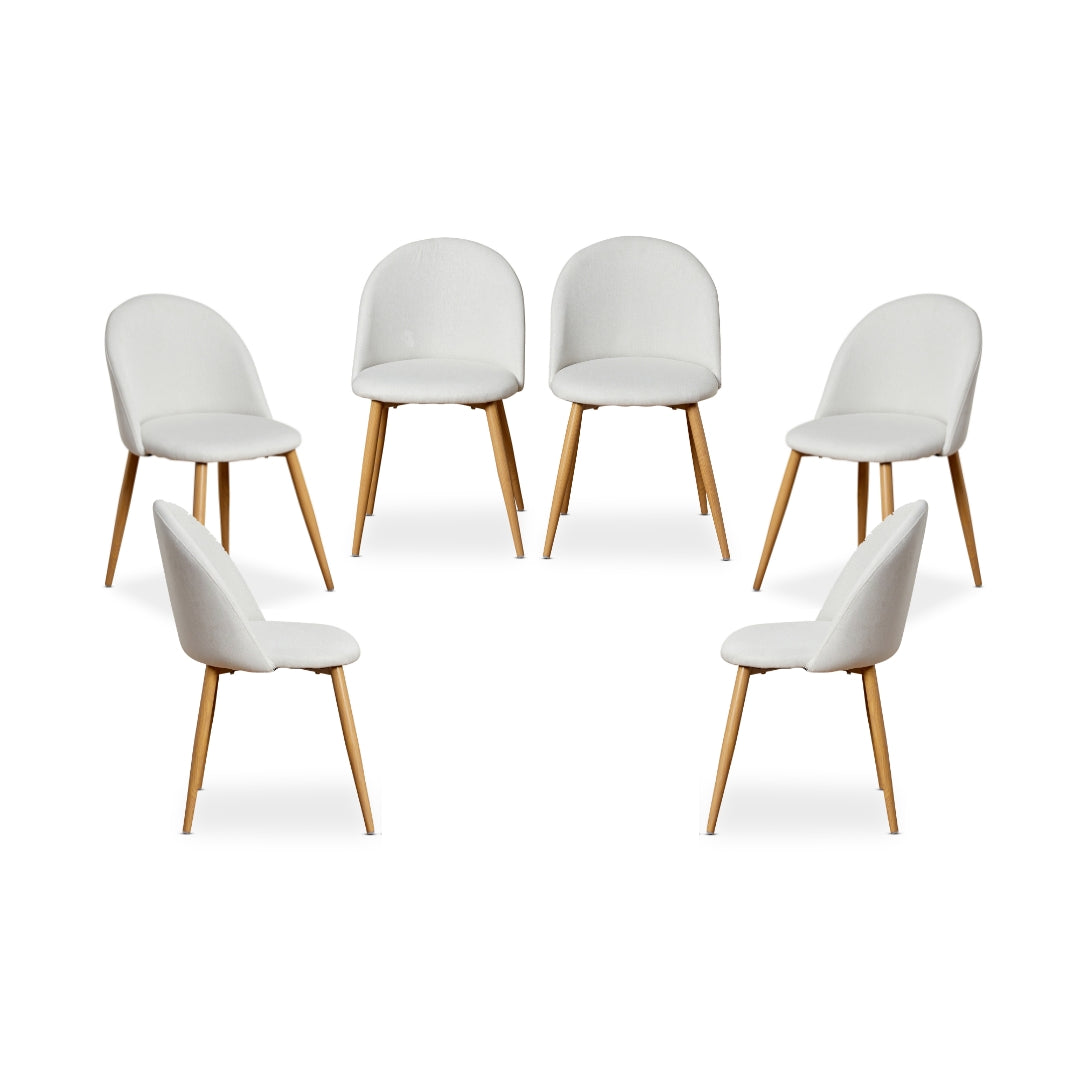 Londyn Dining Chairs - Natural Set of Six Bundle - Mocka New Zealand