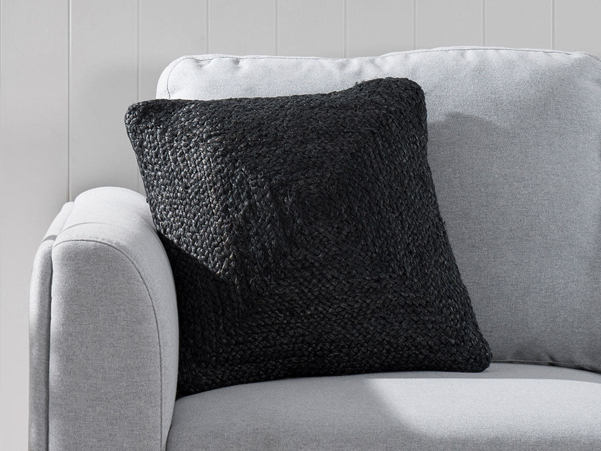 Buddina Cushion Cover - Square - Black - SECONDS - Mocka New Zealand