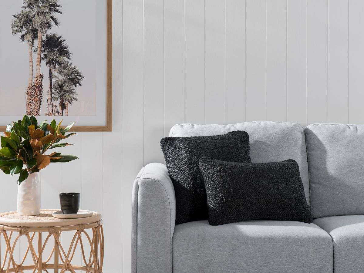 Buddina Cushion Cover - Square - Black - SECONDS - Mocka New Zealand