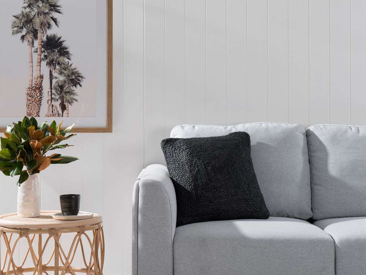 Buddina Cushion Cover - Square - Black - SECONDS - Mocka New Zealand