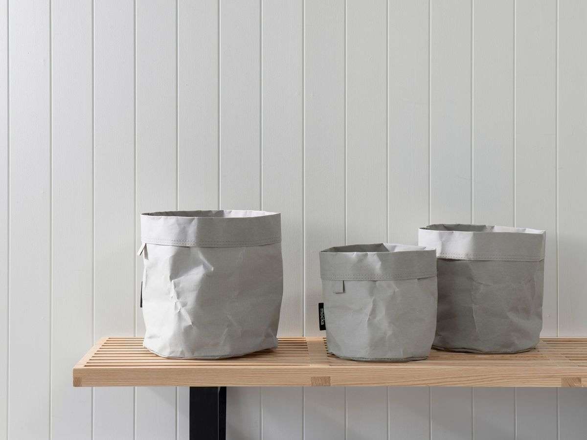 Etta Basket Set - Round - Grey - SECONDS - Mocka New Zealand