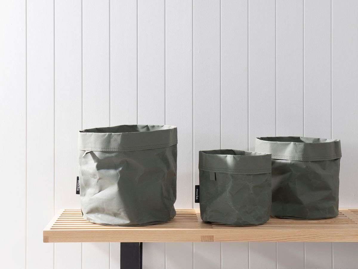 Etta Basket Set - Round - Khaki - SECONDS - Mocka New Zealand