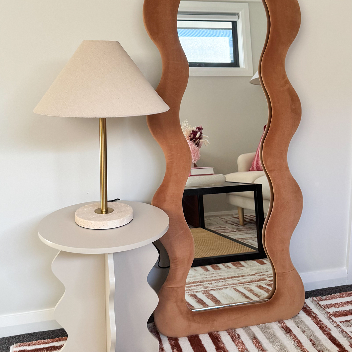 Wiggly Mirror - Rust - Mocka New Zealand