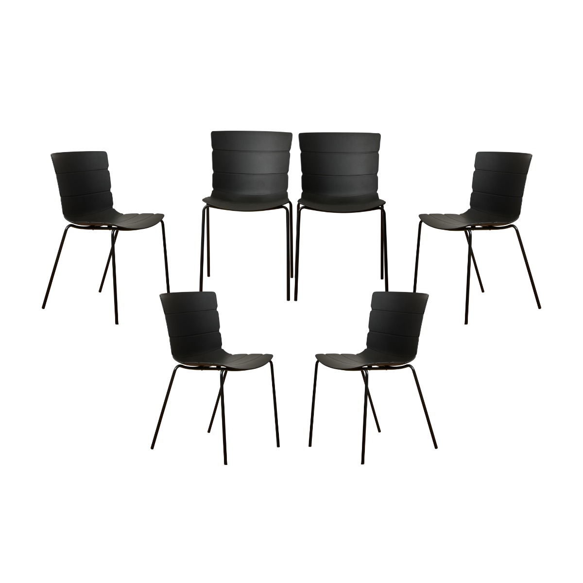 Ravello Outdoor Dining Chair - Black Set Of Six Bundle - Mocka New Zealand
