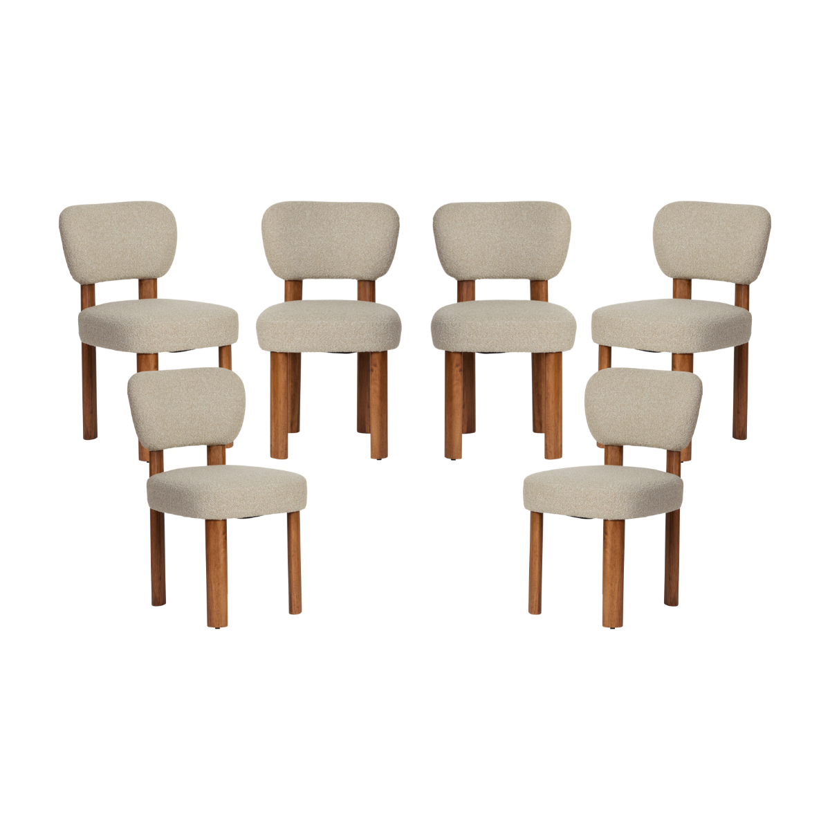 Coco Dining Chair - Set of Six Bundle - Mocka New Zealand