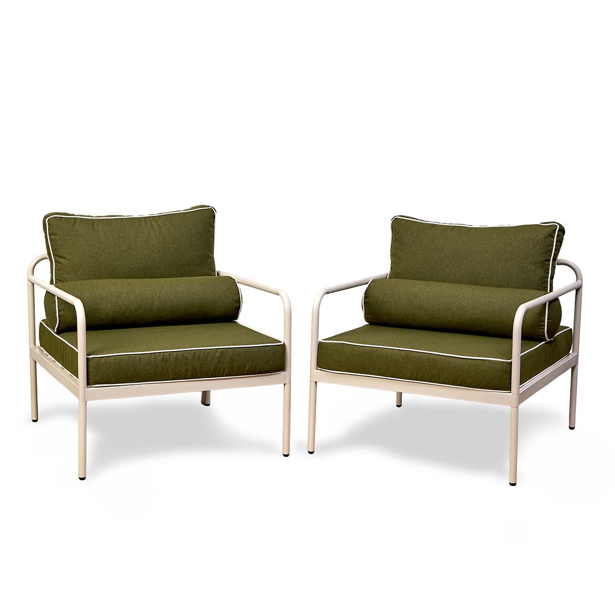 Marin Outdoor Armchair Olive - Set of Two