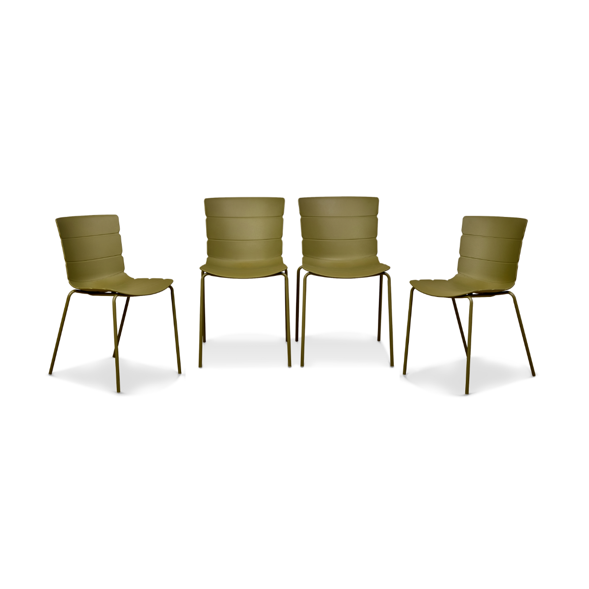 Ravello Outdoor/Indoor Dining Chair Olive - Set of Four Bundle