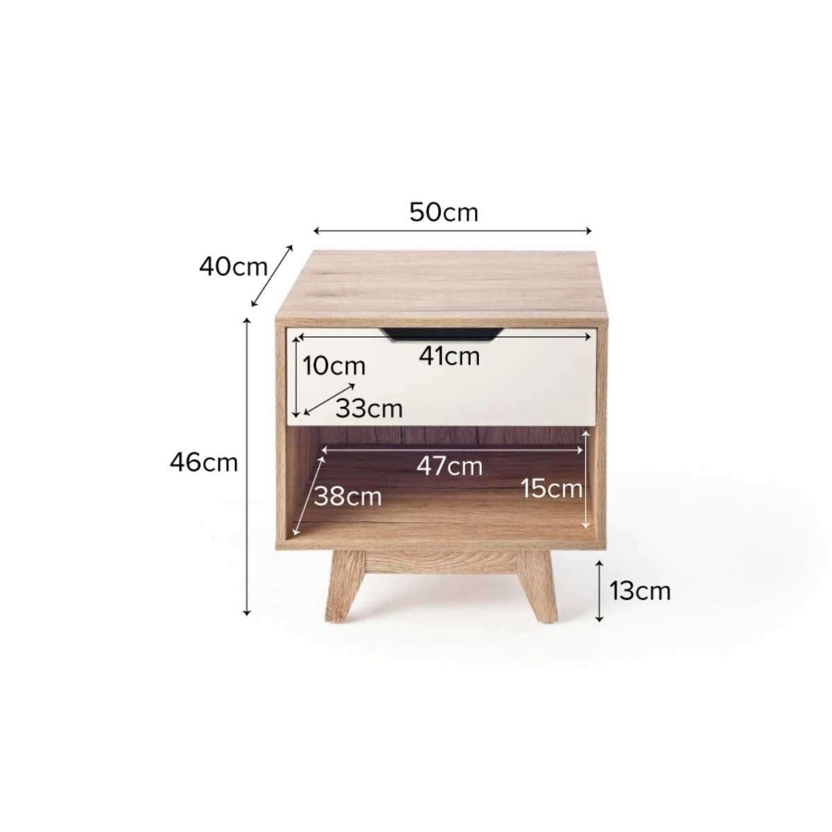Jesse Bedside Table - Mocka New Zealand