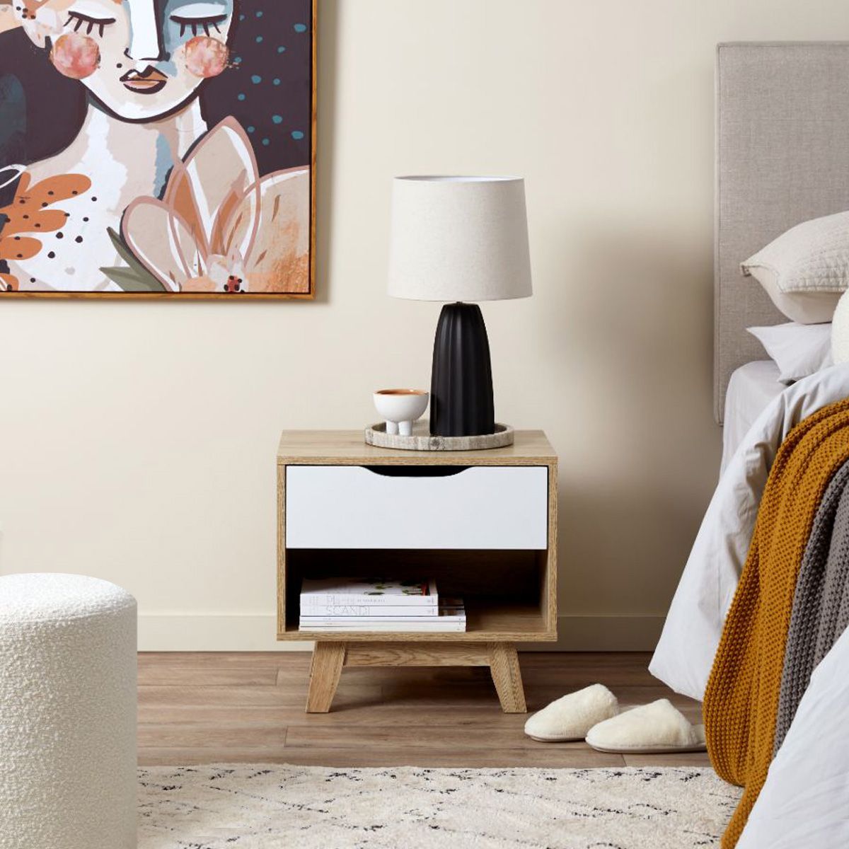 Jesse Bedside Table - Mocka New Zealand