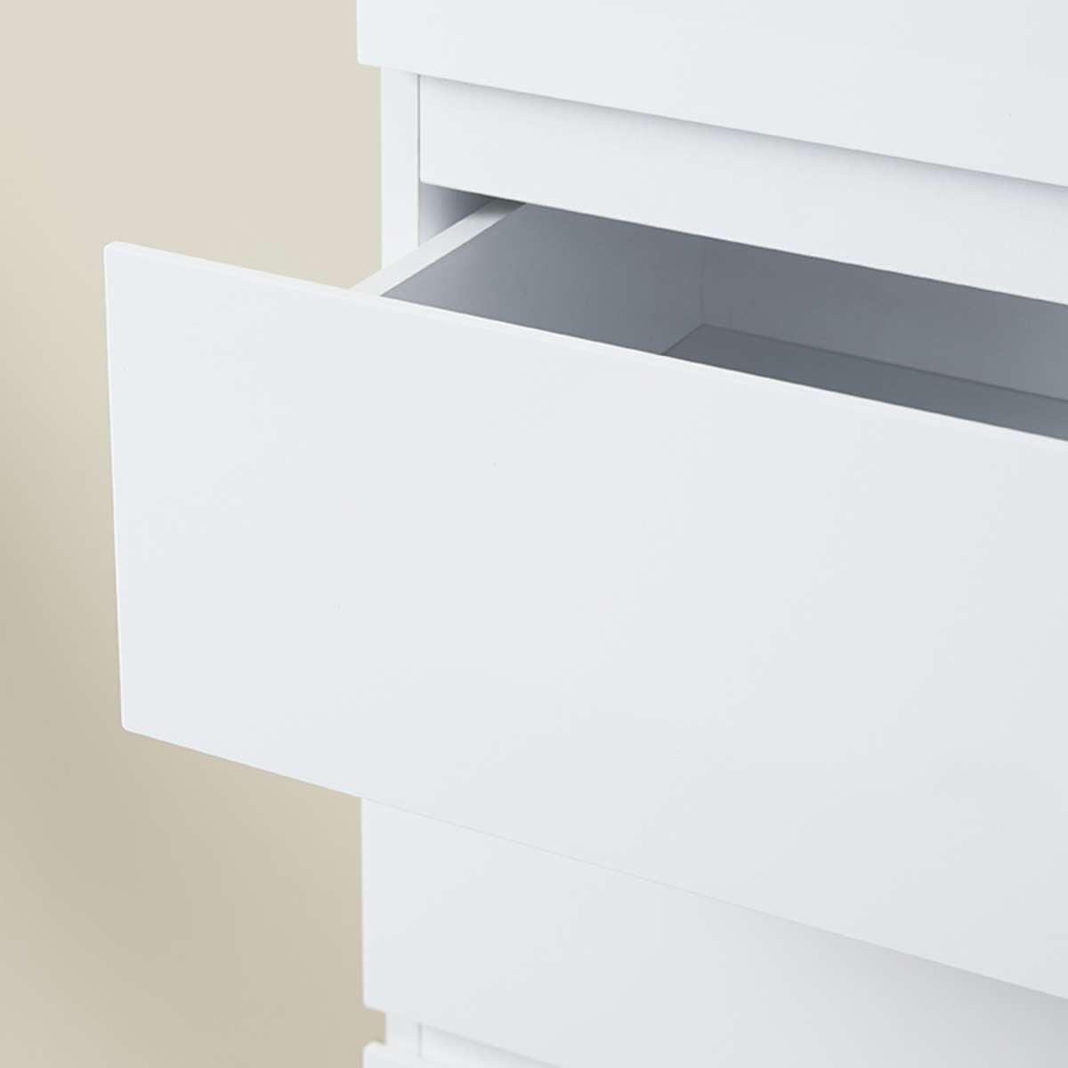 Jolt Six Drawer - Slim - White - Mocka New Zealand