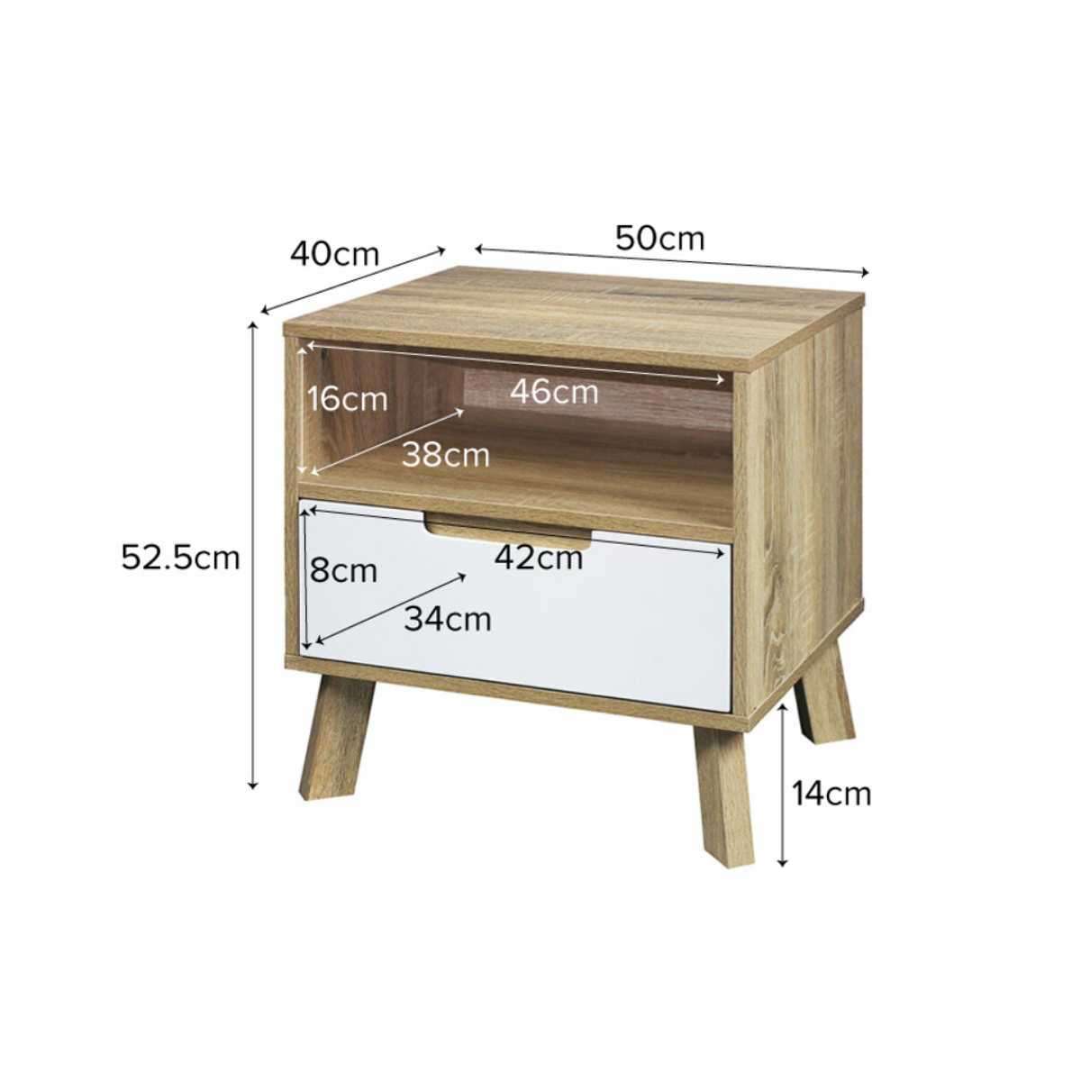 Chelsea Bedside Table - Mocka New Zealand