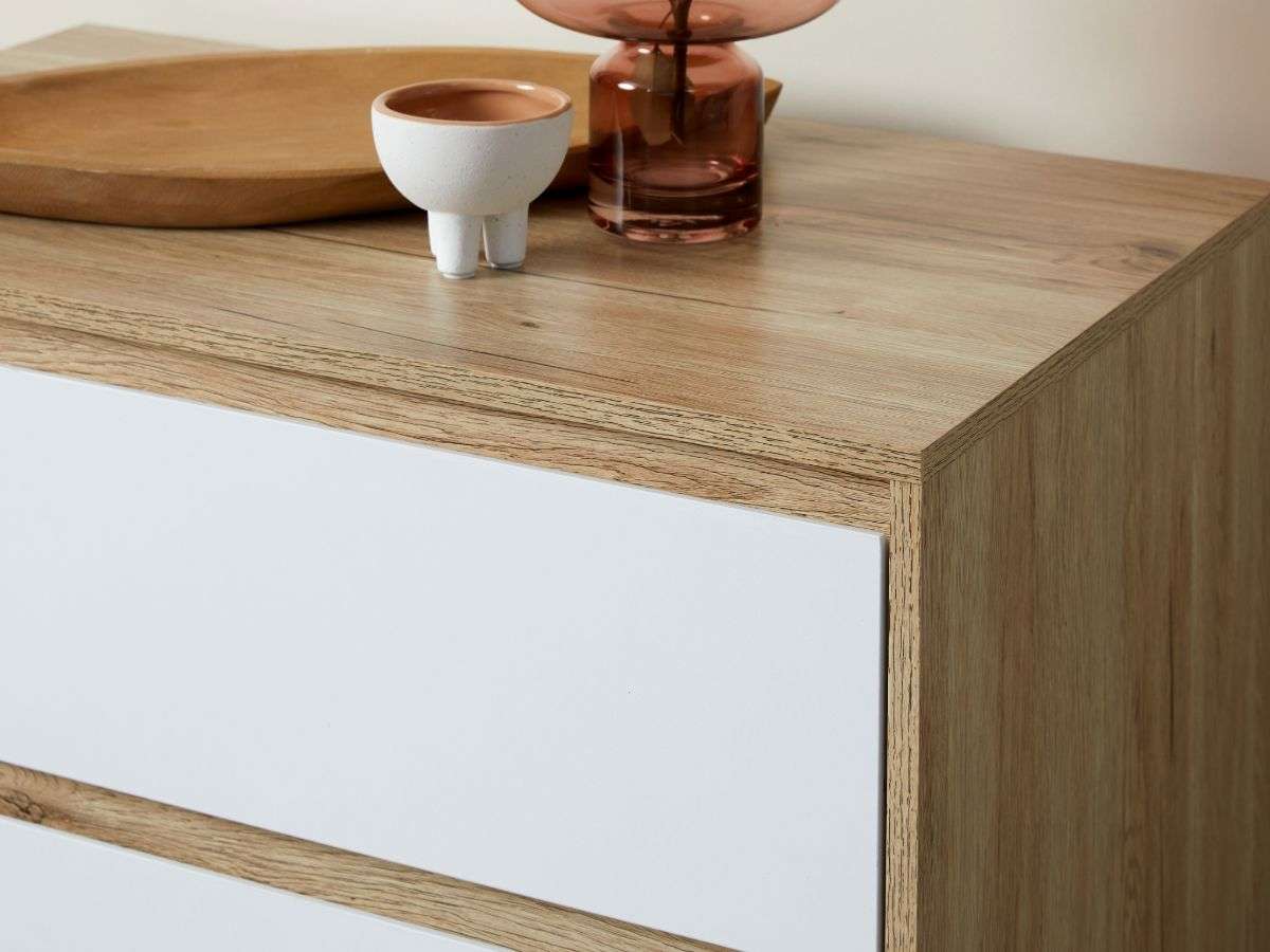 Jesse Three Drawer - Mocka New Zealand