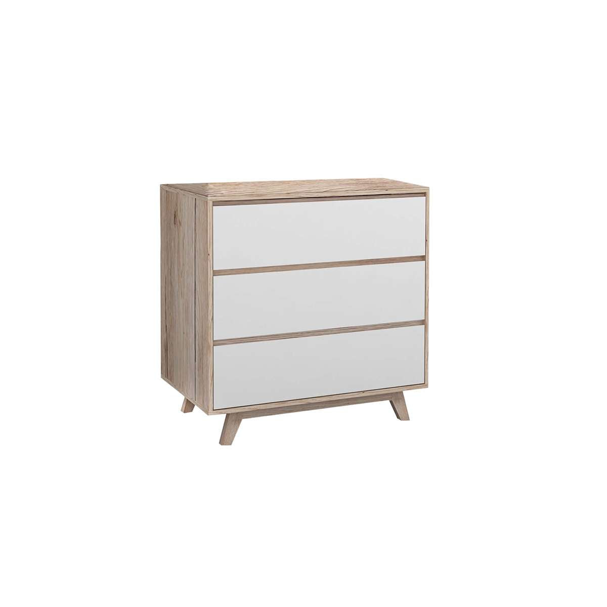 Jesse Three Drawer - Mocka New Zealand