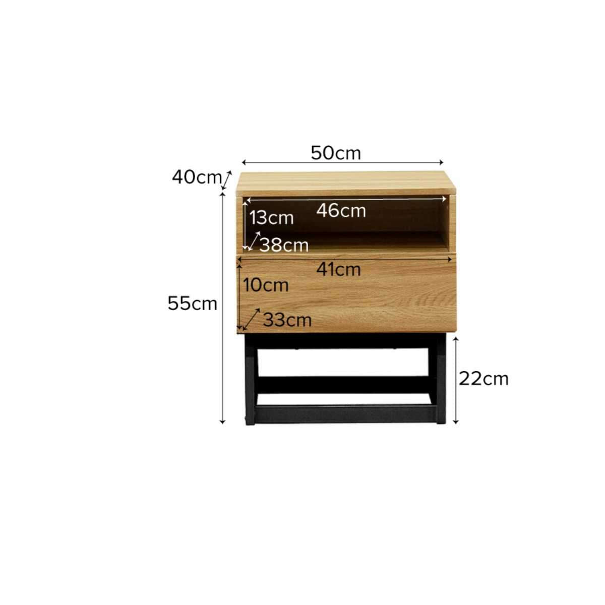 Urban Bedside Table - Black - Mocka New Zealand