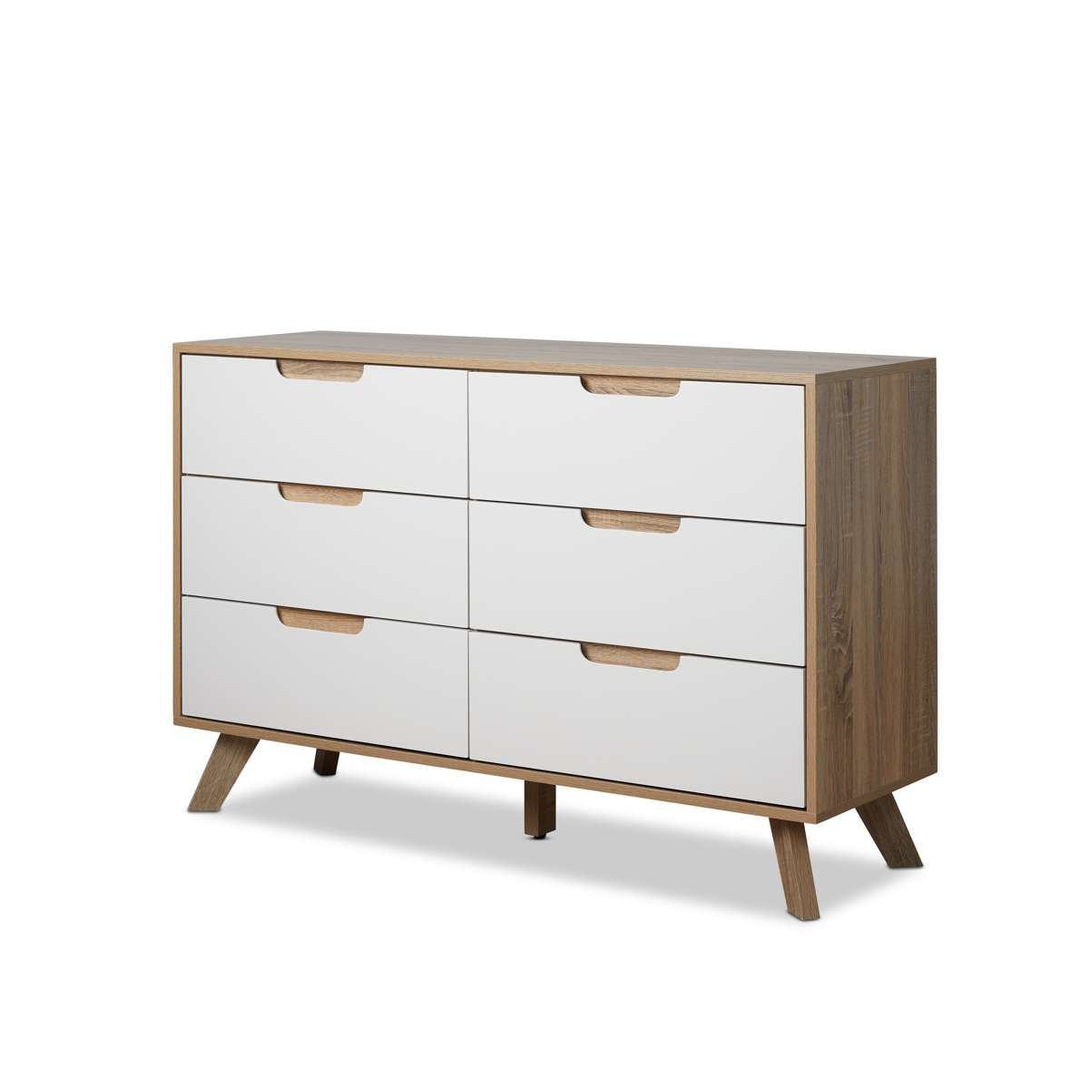 Chelsea Six Drawer - Wide - Mocka New Zealand