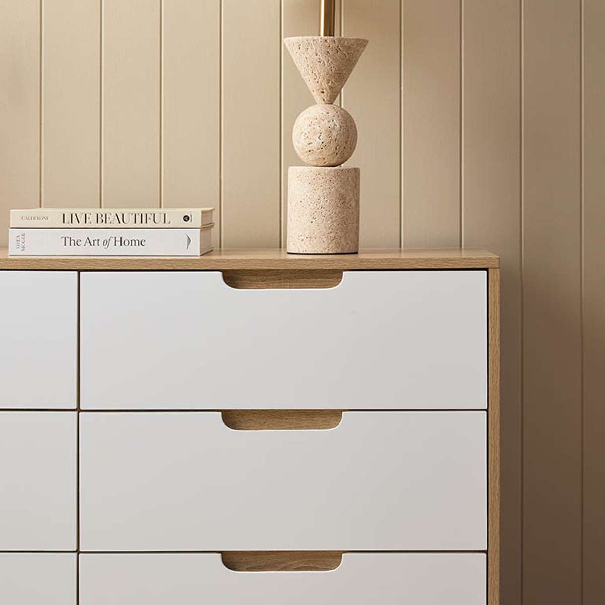 Chelsea Six Drawer - Wide - Mocka New Zealand