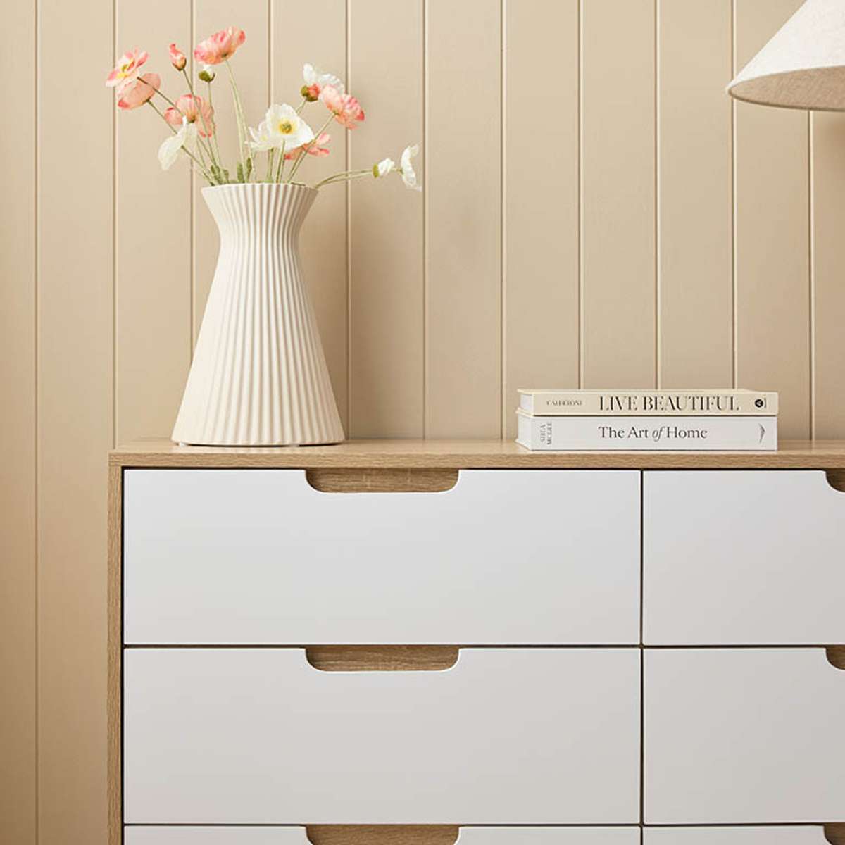 Chelsea Six Drawer - Wide - Mocka New Zealand