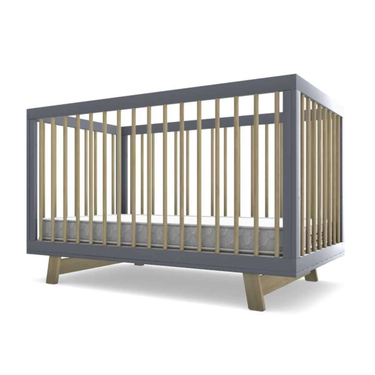 Aspen Cot - Grey/Natural - Mocka New Zealand