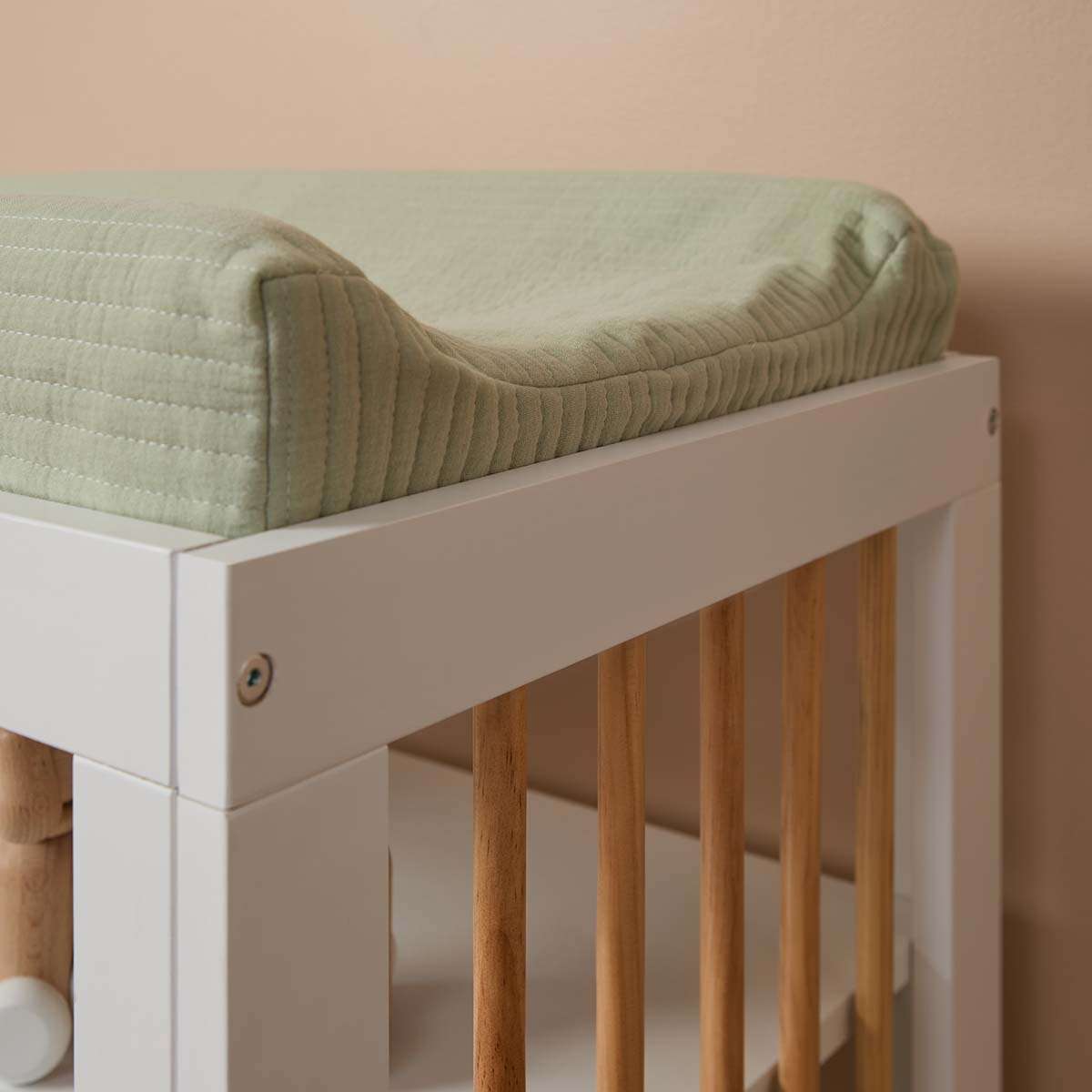 Aspen Change Table - White/Natural - Mocka New Zealand