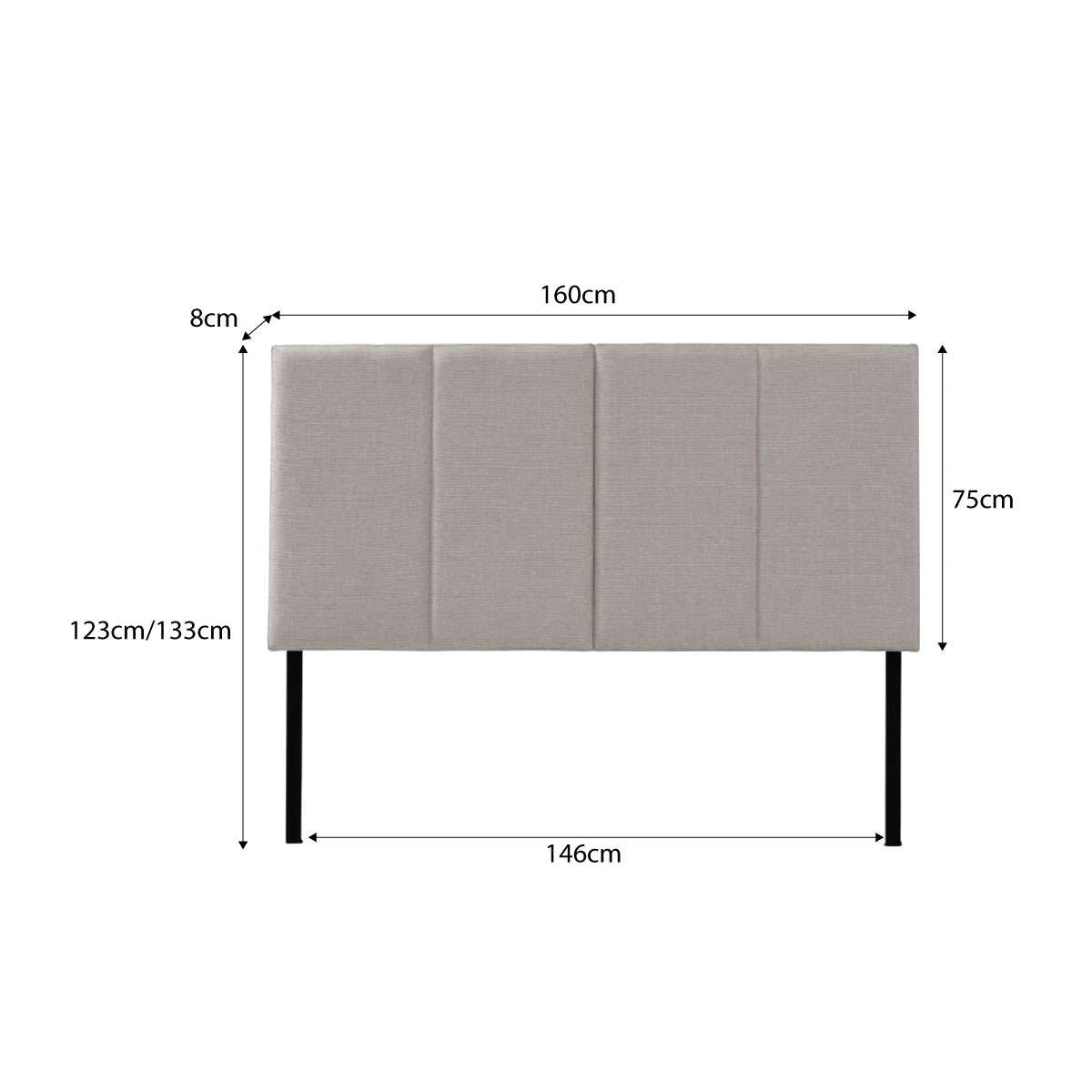 Regent Queen Bedhead - Oatmeal - Mocka New Zealand