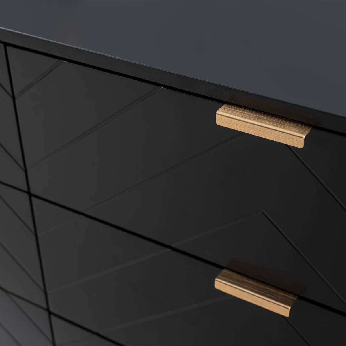 Inca Six Drawer - Black - Mocka New Zealand