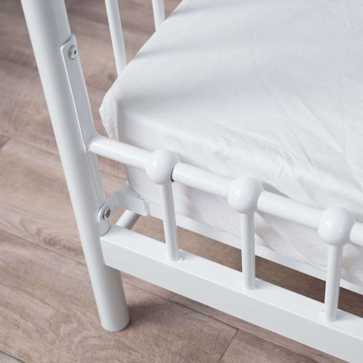 Sonata Cot Toddler Bed Conversion - White - Mocka New Zealand