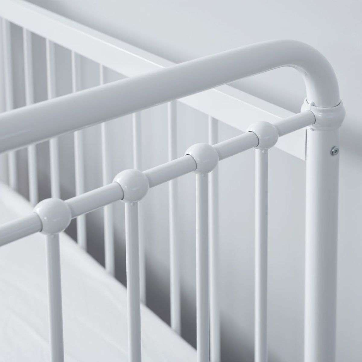 Sonata Cot Toddler Bed Conversion - White - Mocka New Zealand