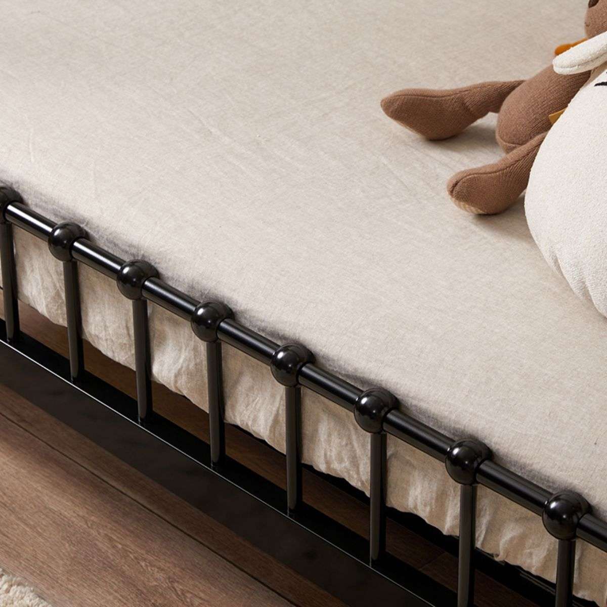 Sonata Cot Toddler Bed Conversion - Black - Mocka New Zealand