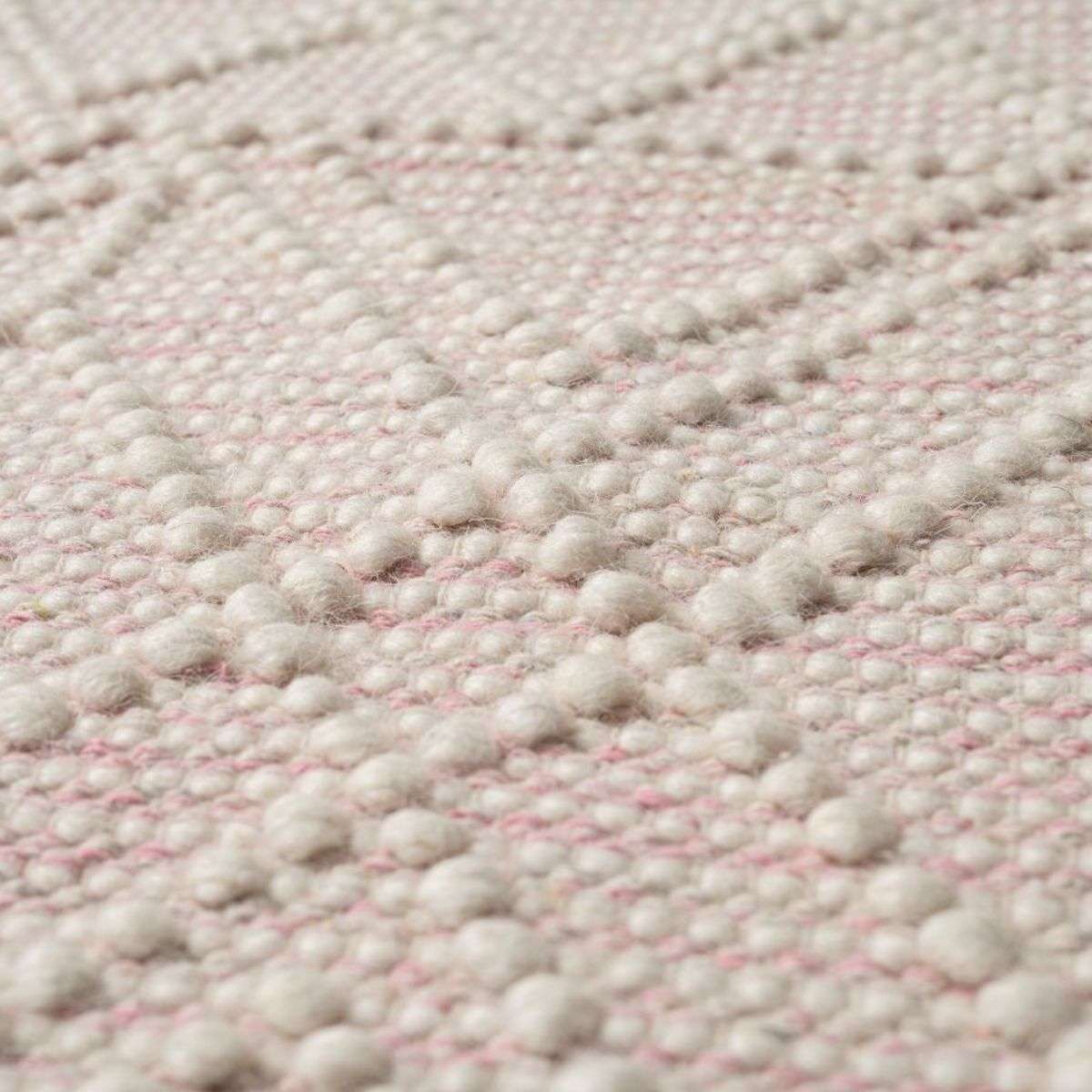 Greta Floor Rug - Natural/Pink - Large - Mocka New Zealand