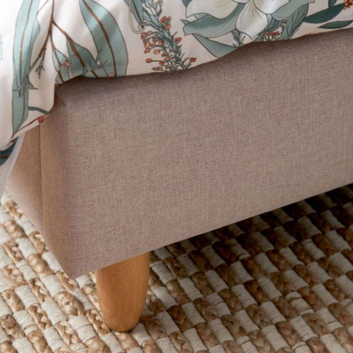 Imogen King Single Bed - Dusty Pink - Mocka New Zealand