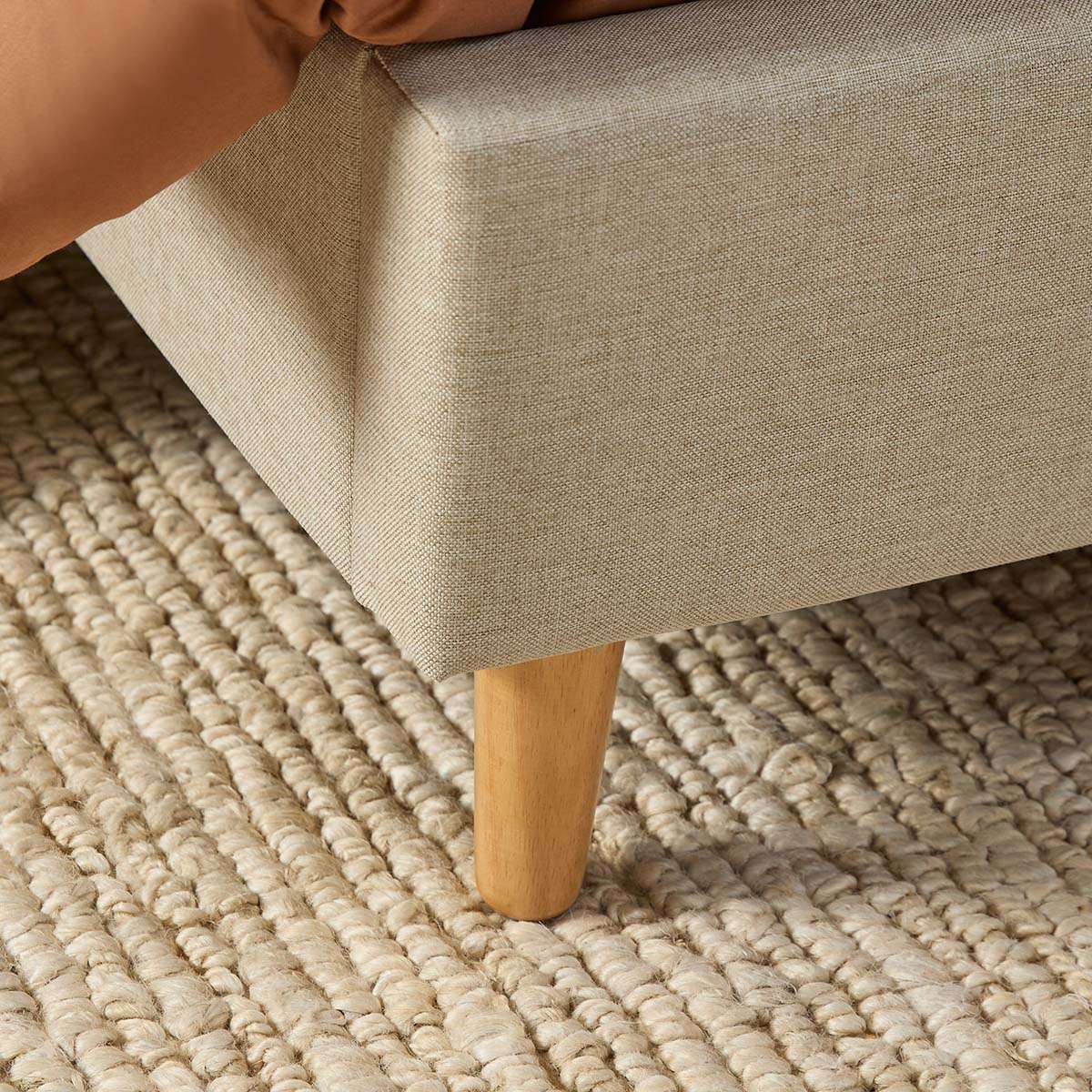 Imogen King Single Bed - Natural