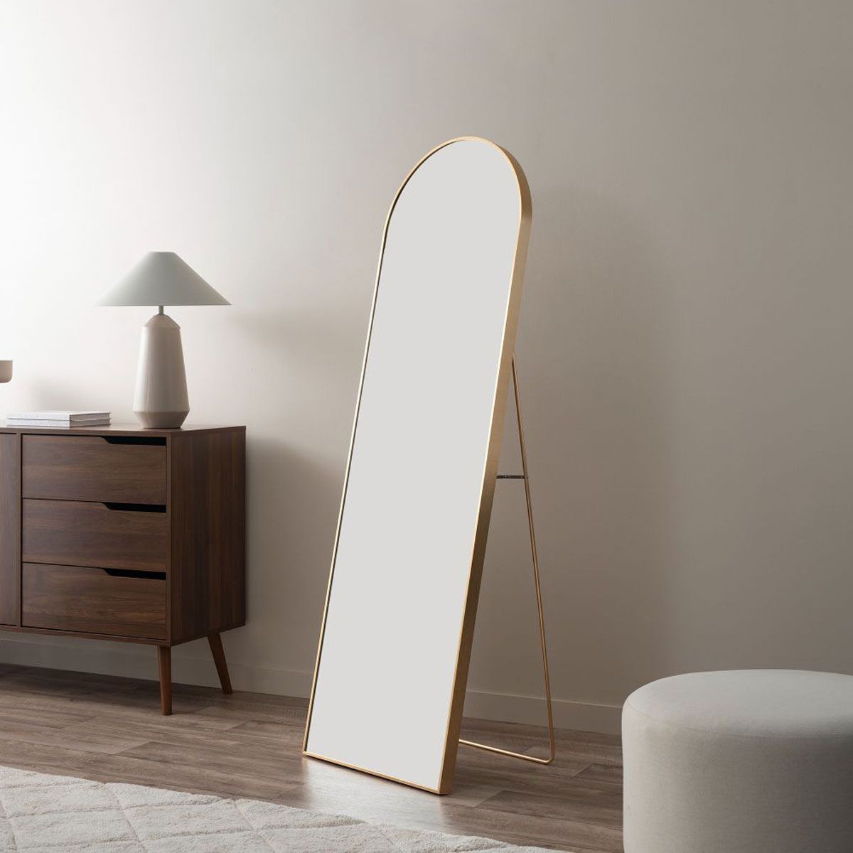 Jackson Metal Arch Full Length Freestanding Mirror - Gold - Mocka New Zealand