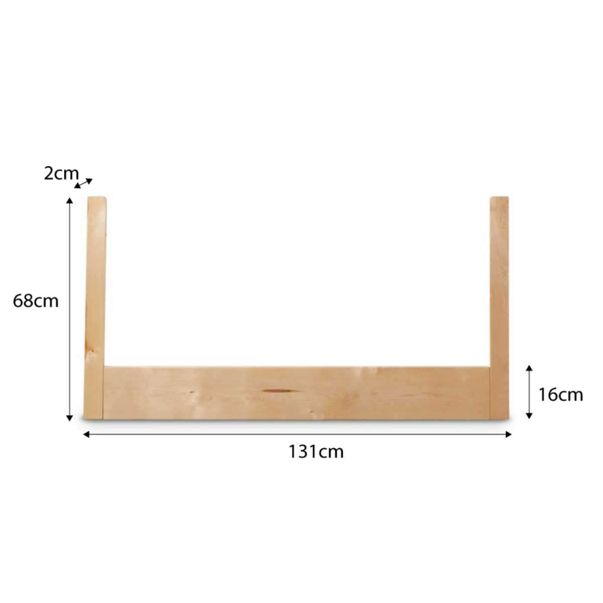 Aspen Cot Toddler Bed Conversion - Natural Birch - Mocka New Zealand