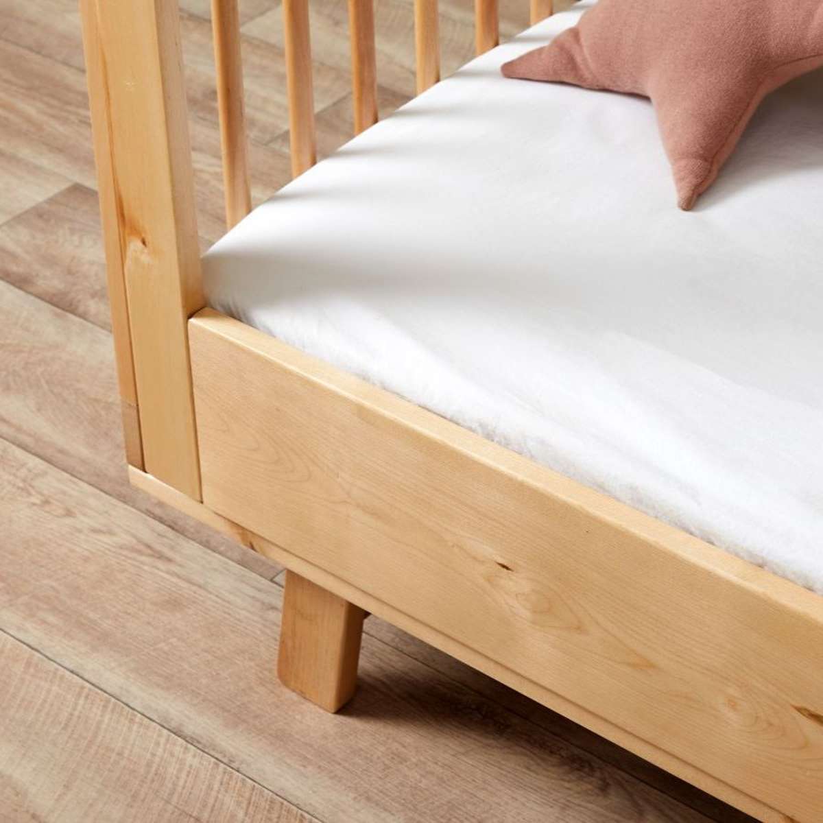 Aspen Cot Toddler Bed Conversion - Natural Birch - Mocka New Zealand