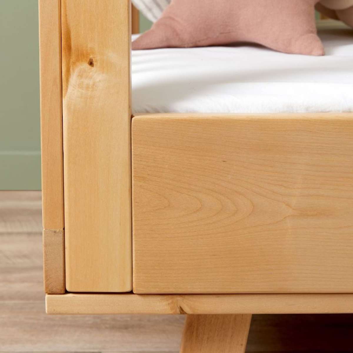 Aspen Cot Toddler Bed Conversion - Natural Birch - Mocka New Zealand