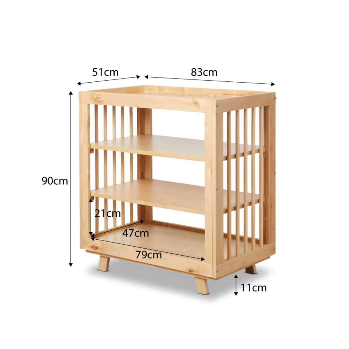 Aspen Change Table - Natural Birch | Mocka NZ
