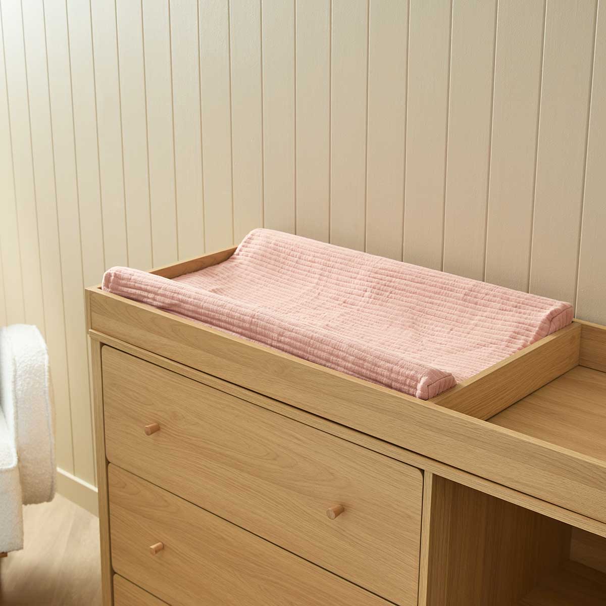 Mocka Cotton Change Mat Cover - Pink