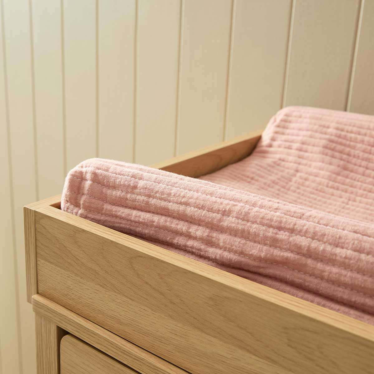 Mocka Cotton Change Mat Cover - Pink
