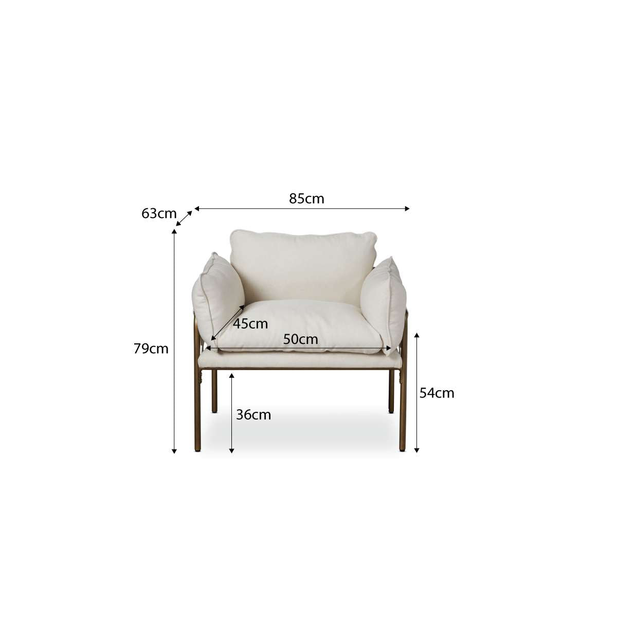 Hubert Occasional Chair - Bronze - Mocka New Zealand