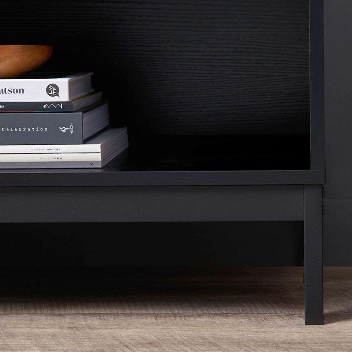 Zander Bedside Table - Black - Mocka New Zealand